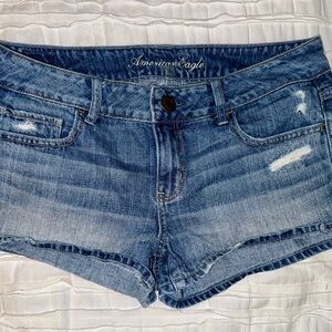 AE Lightly Distressed Denim Shorts